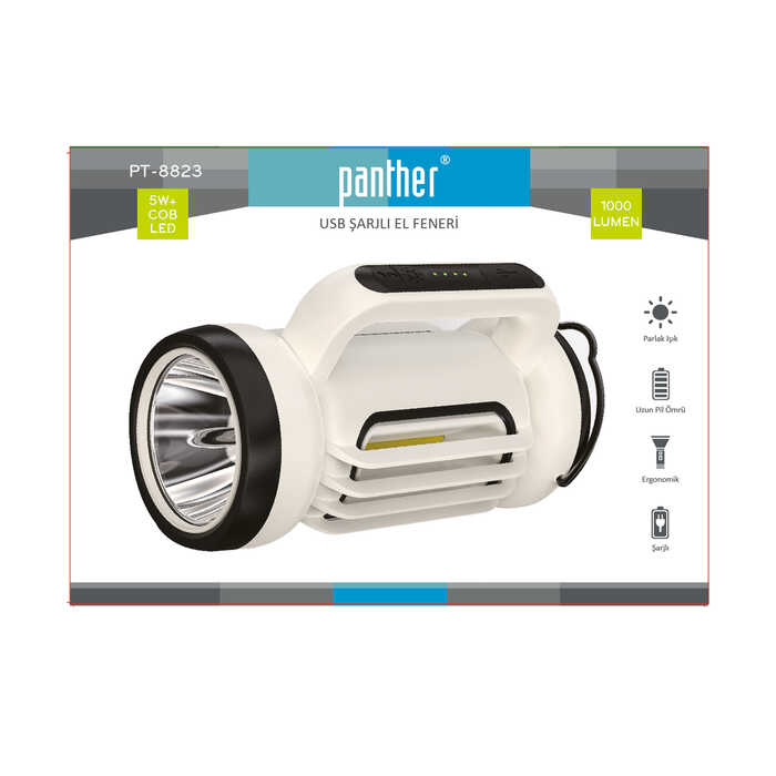 PANTHER%20PT-8823%20USB%20ŞARJLI%20EL%20FENERİ