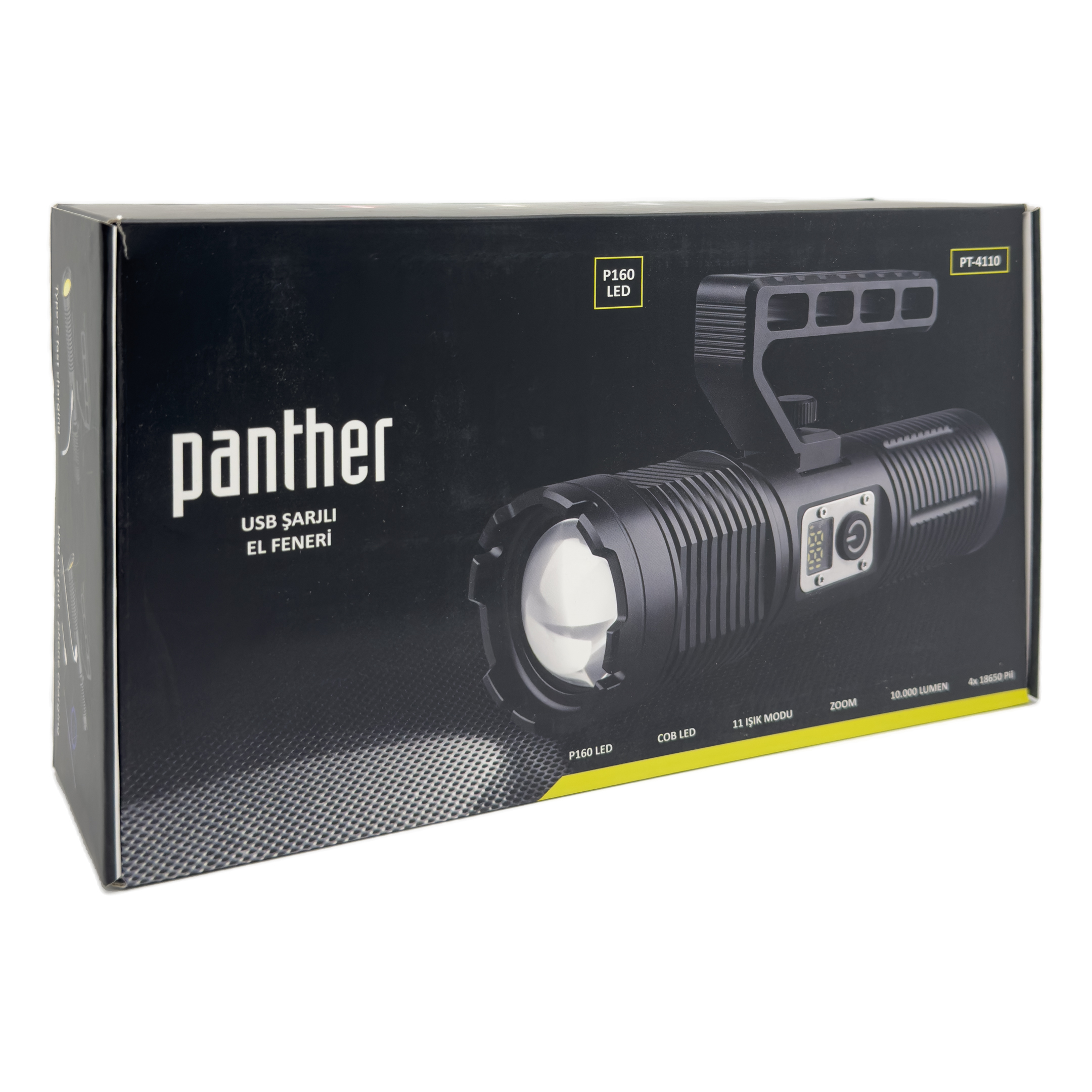 PANTHER%20PT-4110%20USB%20ŞARJLI%20EL%20FENERİ