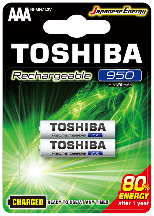 TOSHIBA%20950%20MAH%20ŞARJLI%20İNCE%20PİL%202Lİ