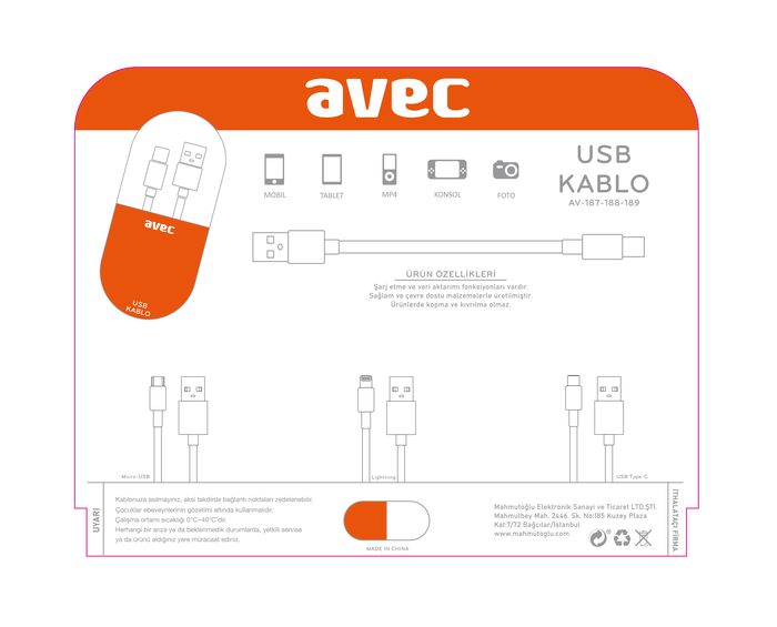 AVEC%20AV-187%20Micro%20USB%20Kablo