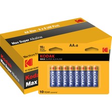 KODAK%204+4%20MAX%20SUPER%20ALKALINE%20AA%20KALEM%20PİL%2048%20ADET%20PİL