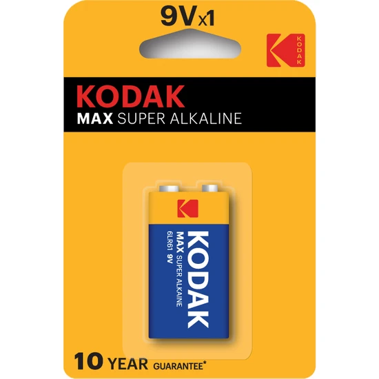 Kodak%20Max%201%20Adet%20Alkalin%209%20Volt%20Pil