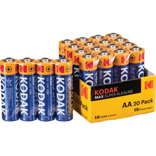 KODAK%20MAX%20SÜPER%20ALKALINE%20AA%20KALEM%20PİL%2020,Lİ%20PAKET