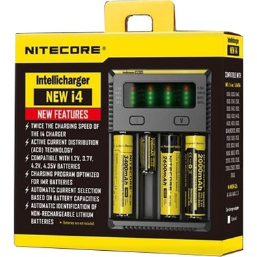 Nitecore%20I4%20Yeni%20Lithium%20Pil%20Şarj%20Aleti