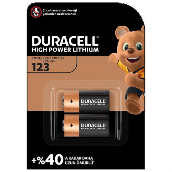 DURACELL ULTRA LİTYUM CR123A 2Lİ