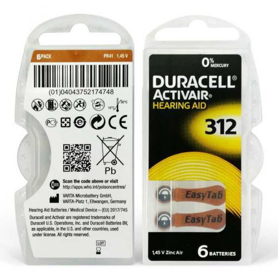 Duracell Activair 312 Kulaklık Pili 6’lı