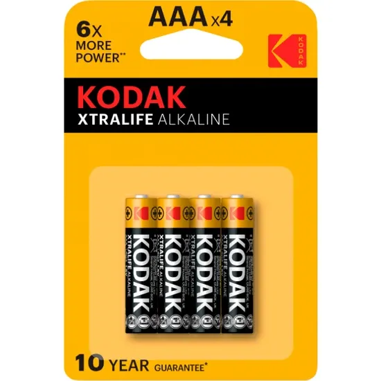 Kodak Xtralife Alkalin Blister Ince Pil K3A 4 Adet