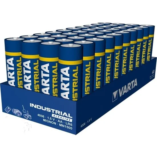 Varta Endüstriyel Aa Ince Kalem Pil 1.5V Alkalin 40’lı