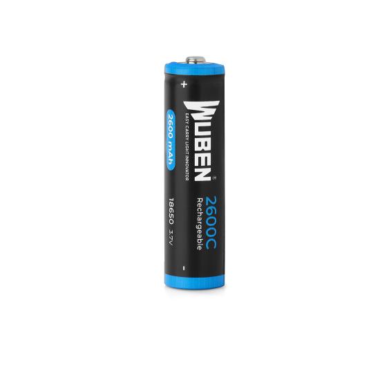 Wuben 18650 3.7v 2600 Mah Li-ion Şarjlı Pil