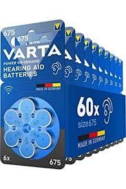 Varta 675 Numara Işitme Cihaz Pili 6X10 (60 Adet)